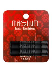 MAGNUM Hair Fashion forcine per capelli nero 12 pz