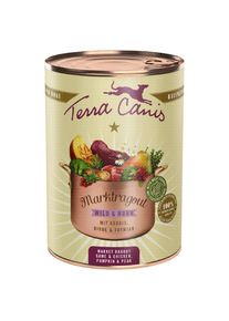 12x385g Selvaggina Pollo Zucca Spezzatino Terra Canis umido per cane