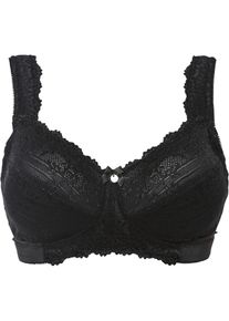 Reggiseno minimizer senza ferretto con spalline imbottite, Nero, Taglia 80C, bonprix
