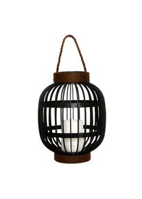 Linterna solar decorativa H30cm Negro Lumisky
