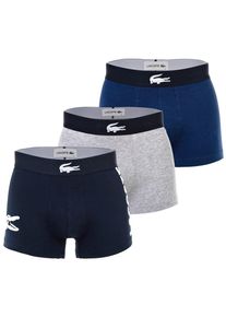 Lacoste Boxershorts Herren blau, grau Größe L Logoprint