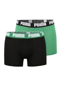 Puma Boxershorts Herren grün, schwarz Größe S Logoprint