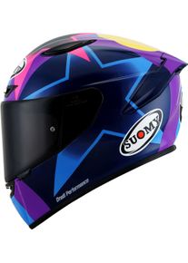 Suomy Track-1 Bastianini Replica, full face helmet , color: Black/Pink/Purple/Blue , size: XXL