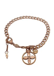 Fossil Braccialetto sottile Donna, One Size, oro