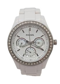 Fossil Analog Watch Women, One Size, silver-colored