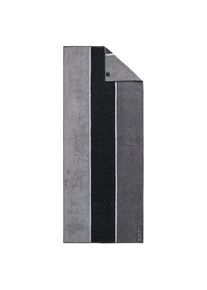 JOOP! Ręcznik kąpielowy 'Lines' dla mężczyzn szary / jasnoszary / czarny Rozmiar One Size