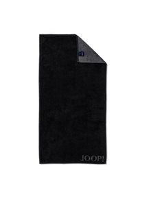 JOOP! Heren Badlaken 'Doubleface' donkergrijs / zwart One Size