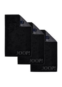 JOOP! Ręcznik 'Doubleface' dla mężczyzn ciemnoszary / czarny Rozmiar One Size
