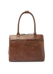 Castelijn & Beerens Castelijn & Beerens, Handtasche, & Beerens - Donna Vera Schoudertas 15,6 RFID cognac -, Braun