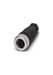 Phoenix Contact Cirkelvormige connector, 4 contacten, kabelbevestiging, M12-connector, contactdoos, vrouwelijk, IP67, SACC-serie - 1543029