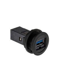 HARTING Recht, paneelmontage, contactdoos type A naar A 3.0 USB-aansluiting - 09454521904