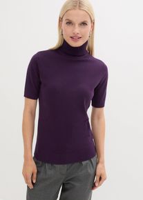 Coltrui met korte mouwen - paars - maat 56/58 (3XL) - met katoen - bonprix