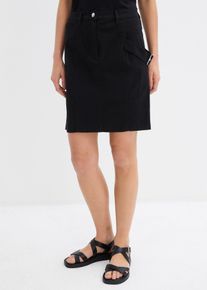 Cargo rok - zwart - maat 46 - met katoen - bonprix