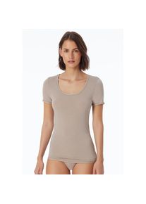 Schiesser, Damen, Kurzarmshirt &raquo;Personal Fit&laquo; Rundhalsausschnitt, Single Jersey, ohne st&ouml;rende Seitenn&auml;hte, braun, S, braun, Damen T-Shirt von 