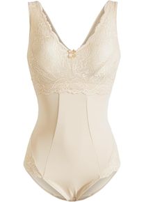 Body senza ferretto con effetto modellante medio, Beige, Taglia 48, bonprix