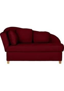 Novel Liege , Bordeaux , Textil , Buche , Füllung: Vlies , 85x97x180 cm , Made in Eu , Liegefunktion, Armteil links , Wohnzimmer, Sofas & Couches, Schlafsofas, Polsterliegen