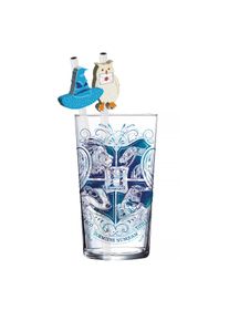 Harry Potter - Hogwarts Glas mit 2 Strohhalmen