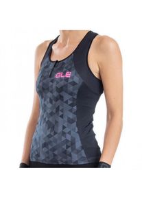 Alé Alé - Women's Triangles Top - Sykkelsinglet, beige/svart/blå