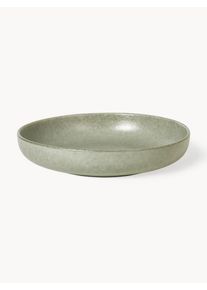 Broste Copenhagen Ručne vyrobené servírovacie misky Nordic Marsh, 4 ks Zelená Hlina Ø 22 x V 5 cm