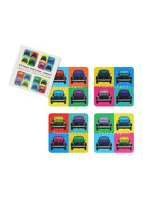 VW Collection by BRISA VW Collection Untersetzer, Käfer, 4er set, multicolor