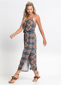 Maxikleid mit Seitenschlitzen, braun, Größe 40/42 (M), bonprix