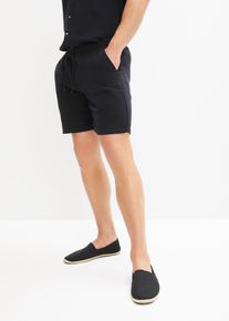Musselin-Shorts aus reiner Baumwolle Regular Fit, schwarz, Größe 46, 100% Baumwolle,Musselin, bonprix