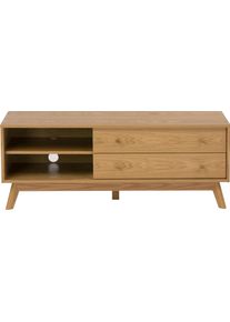 WOODMAN Tv-meubel Bjórgvin Breedte 130 cm, in eenvoudig Scandinavisch design lowboards bruin