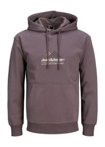 Jack & Jones Jack & Jones Hoodie JCOLIMA LOGO SWEAT HOOD BF heren hoodies maat S grijs