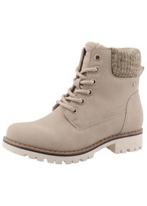 Tom Tailor Winterlaarzen blokhak, veterschoenen, veterschoen met binnenrits meisjes winterlaarzen maat 31 beige