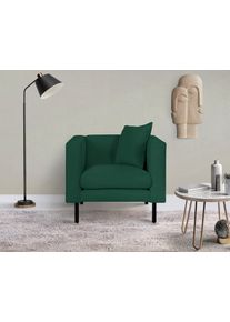 Home Affaire Fauteuil Lillibeth cocktailsstoel, loungesstoel, afmetingen B/D/H: 90/74/83 cm Sierkussen als tweezijdig te gebruiken kussen 45x45 cm, in