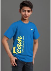 Kangaroos T-shirt TEAM-Print , met logoprint voor jongens jongens t-shirts maat 128/134 blauw