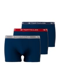 Tom Tailor Boxershort Buffer met aangename logobund (3 stuks) heren wijde boxershorts maat L blauw