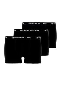 Tom Tailor Boxershort Buffer met aangename logobund (3 stuks) heren wijde boxershorts maat L zwart