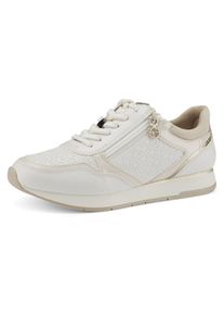 Tamaris Sneakers met uitneembare binnenzool, vrijetijdsschoen, lage schoen, veterschoen dames schoenen maat 35 wit