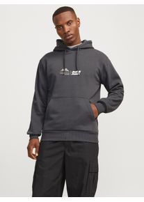 Jack & Jones Jack & Jones Hoodie JCOLIMA LOGO SWEAT HOOD BF heren hoodies maat S grijs