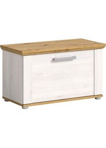 Home Affaire , Sitzbank »COSENZA, TOPSELLER!, Breite 80 cm, 1 Klappe, 2 Einlegeböden, 2-farbig« in Landhausoptik, Bank, Schuhbank, Garderobenbank,...