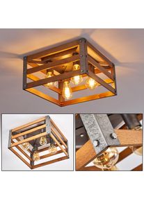 hofstein Plafonnier Mallard Argenté, 4 lumières
