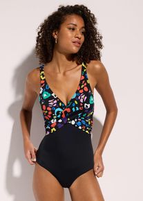 bonprix Femei Costum de baie, negru, 50