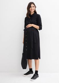 bonprix Femei Rochie de gravide din viscoză fluidă, negru, 36