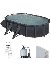 GRE Granada Ovalbecken 500x300x132cm - Stahlwandpool