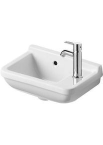 Duravit, Spülbecken, Handwaschbecken STARCK 3 m ÜL HLB 400x260mm 1 HL rechts weiss WG (Einbauspüle, 26 cm, 40 cm)
