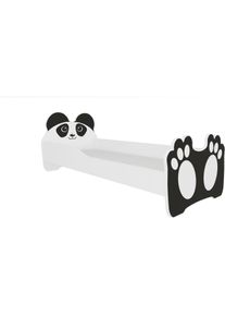 ADRK Furniture, Kinderbett, Bett mit Matratze BEAR BLACK 160x80 (160 x 80 cm)