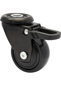 Wagner Zwenkwiel voor meubels 3C-serie met totale vastzetter, wielbreedte 20 mm, VE = 4 stuks, Ø 50 mm