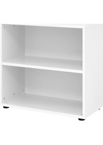 VERA-ZWO - Kantoorstelling, h x b x d = 748 x 800 x 400 mm, 2 ordnerhoogtes, wit
