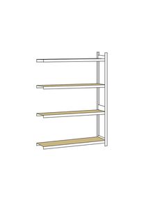 Schulte Estantería amplia, con tableros de aglomerado, altura 2500 mm, anchura útil 1500 mm, estantería de ampliación, profundidad 400 mm