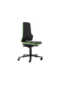 bimos NEON werkdraaistoel, wielen, synchroon-mechanisme, PU-schuim, flexband groen
