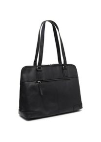 The Chesterfield Brand, Handtasche, Branson Schultertasche Leder 37 cm Laptopfach, Schwarz