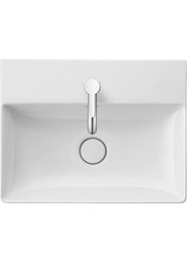 Duravit, Spülbecken, Waschtisch DURASQUARE COMPACT o ÜL 500x400mm geschli 1 HL weiss WG (Einbauspüle, 40 cm, 50 cm)