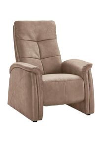 exxpo - sofa fashion , Sessel »Tivoli, Hochlehnsessel, Relaxsessel, Kinosessel, bequem«, (Set), mit Relaxfunktion, schmale Armlehnen , sahara
