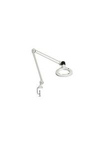 Luxo LED Magnifying Glass Lamp with Table Clamp, 5 Dioptrie, 127 mm, 11W, UK Type G (BS1363) Plug / Euro Type C (CEE 7/16) Plug - KFL026234